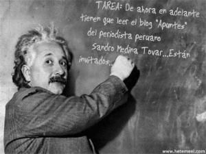 El cientifico Albert Einstein hace una invitación...(Un poco de humor para empezar)